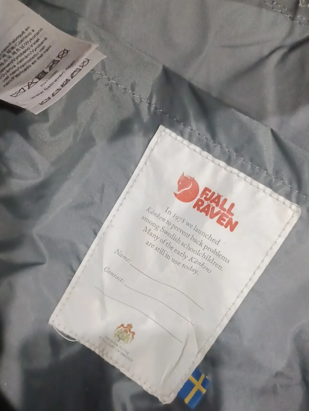 Fjallraven dark grey